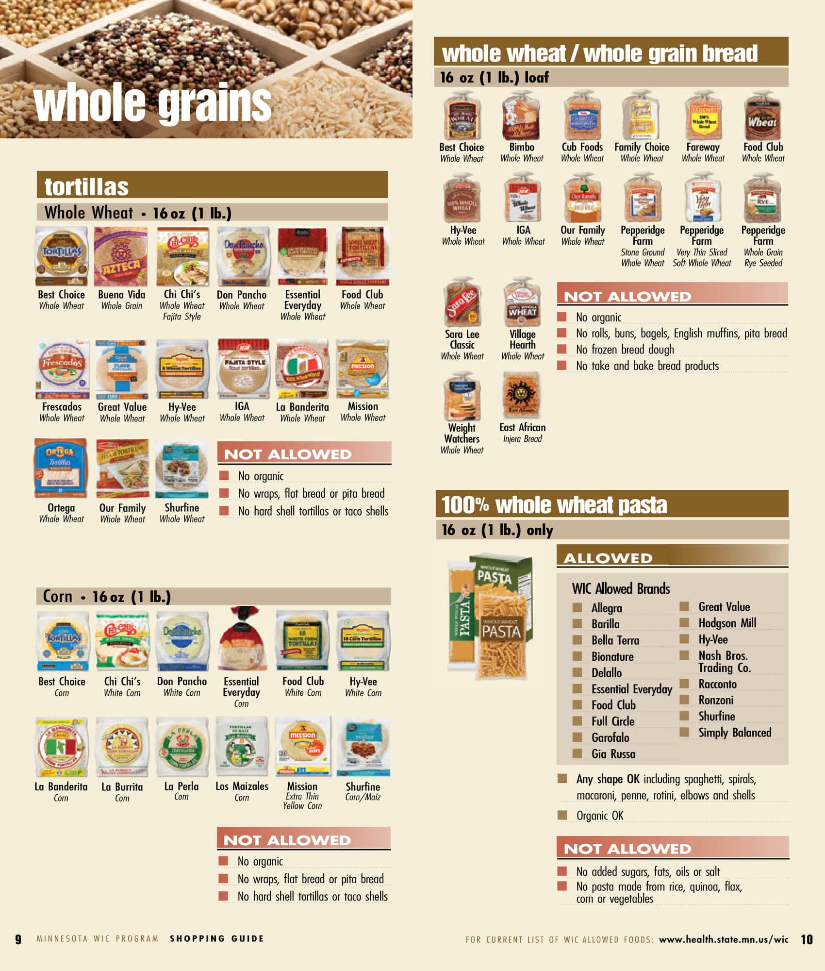 wic approved whole grains